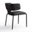 Plush Faux Leather Dining Chair With Padded Seat & Wingback Design - Modern Elegance For Office, Living Room And Kitchen-1104020401