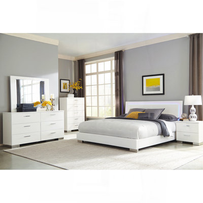 Ensemble de chambre avec très grand lit 5 pièces Dulcey