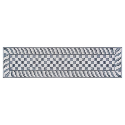 Sterling Check 2'6" X 10' Washable Runner