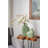 8X3X8" Asymmetrical Green Ceramic Vase With Handle And Organic Texture-270593441
