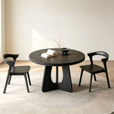 Retro Ash Wood Round Table
