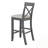 3-Piece Dining Table Set With 2 Cross Back Chairs-121547821-121547816