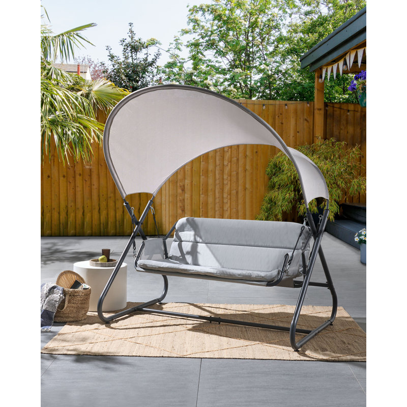 Patio Swing SOLAGNA Metal , Light Grey
