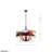 Patchwork 5-Light Pendant - Black/Satin Brass/Patchwork