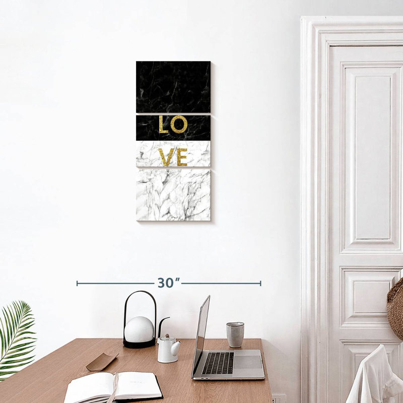 Love Typography, 27" H x 12" W