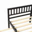 Lit avec lit gigogne, cadre de lit plateforme avec tête et pied de lit, pour un petit espace de vie dans la chambre à coucher, aucun sommier nécessaire-1207029789