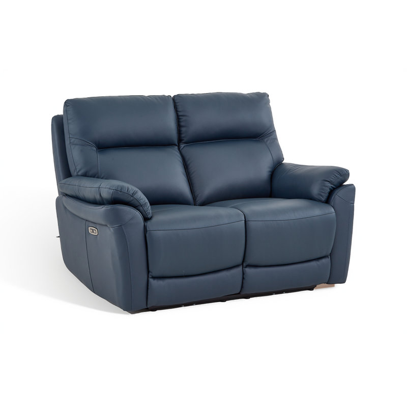 Hudgens 2 Seater Electric Reclining Sofa, Blue