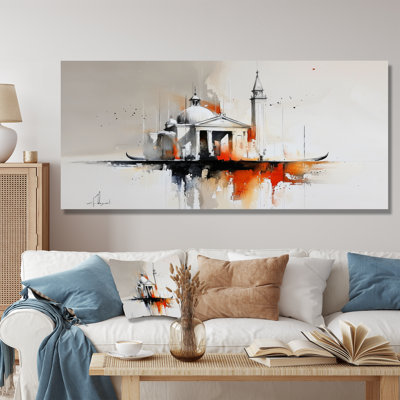 Watercolor Venice's Architecture I - Venice Metal Wall Art, Industrial Metal Print