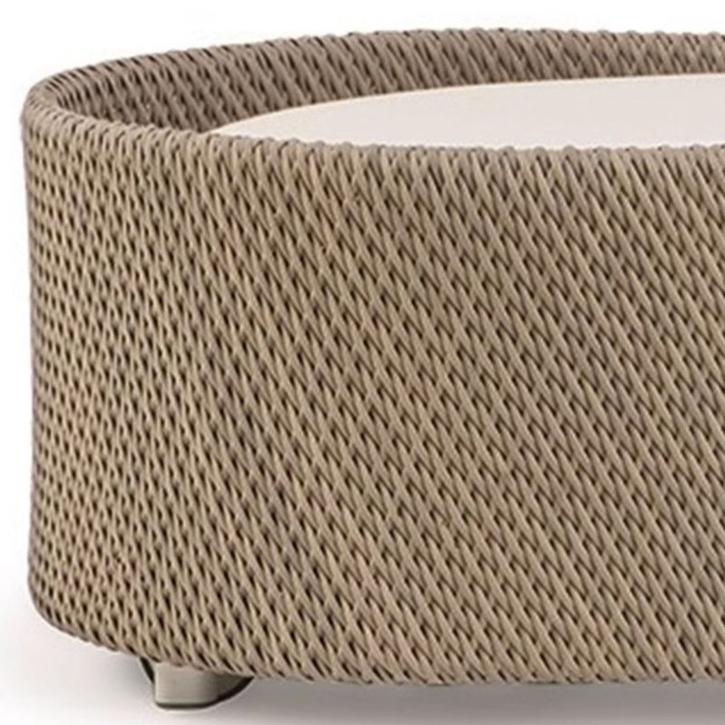 Durable Outdoor Lounge Chair Aluminum Frame Outdoor Chaise Lounge , Cushion Included