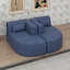 Canapé modulaire modulaire, tissu moderne rembourré avec 2 chaises longues et 5 coussins de dossier Boucle-508915220