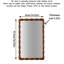 Miroir mural 36,02 po Mid-Century Modern Swirl