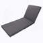 Ensemble de chaises longues, espace disponible sur un côté, bois massif d'acacia avec coussin de détente (gris foncé et triple pli) - version assortie disponible-677086197