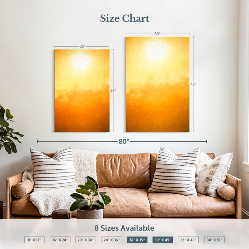 Alvord Simple Sun, H 39 po x l 26 po