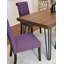 Ensemble de salle à manger 5 pièces, table à manger en épingle à cheveux avec 4 chaises-1814779752