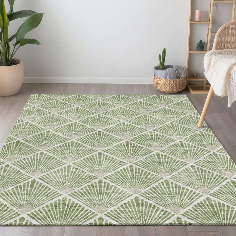 Tapis intérieur / extérieur Maliana, Rectangle 2 pi 6 po x 3 pi 10 po