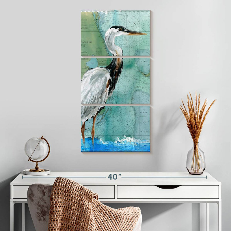 Key West Crane, 32" H x 15" W