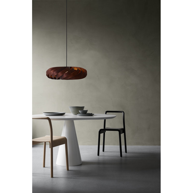 Luminaire suspendu Selma, Brun, H 7,87 po x l 23,62 po x P 23,62 po