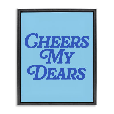  "Blue Cheers My Dears", art mural sur toile flottante par House of Lulu