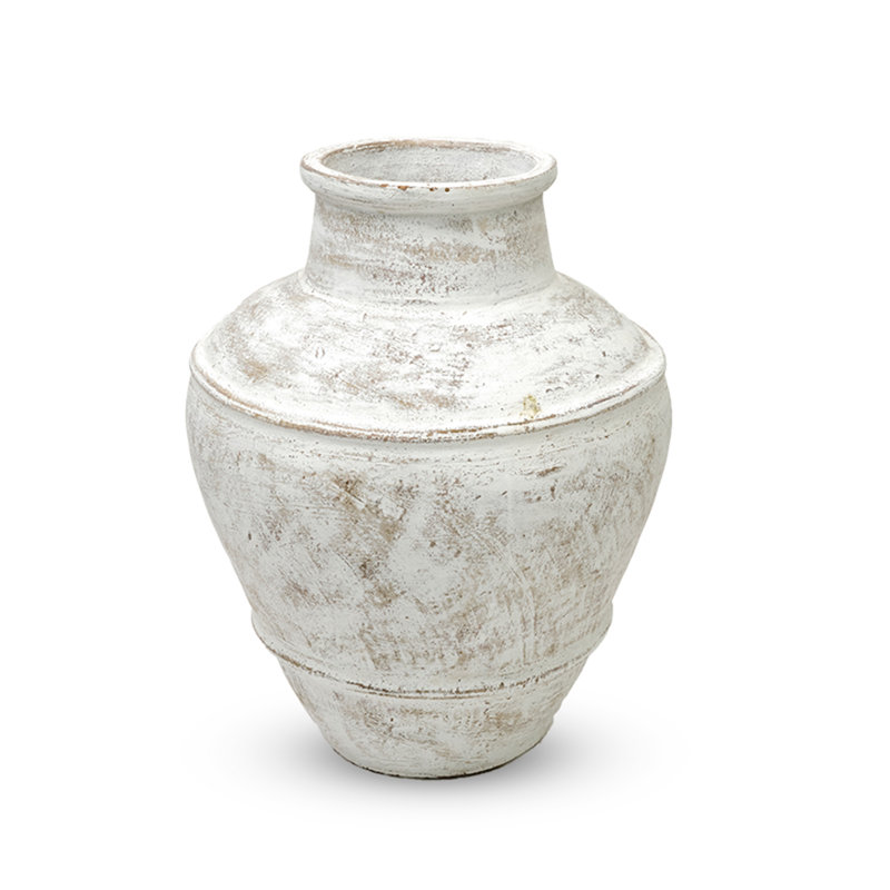 Earthenware Jar, 22" H x 16" W x 16" D