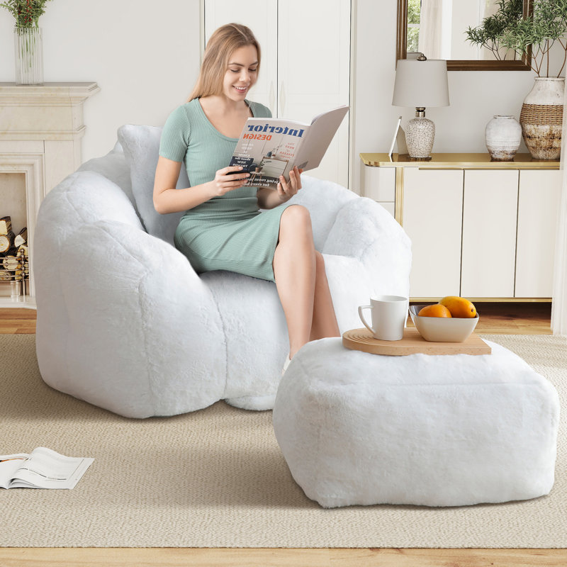 Fauteuil à billes Giant, Blanc