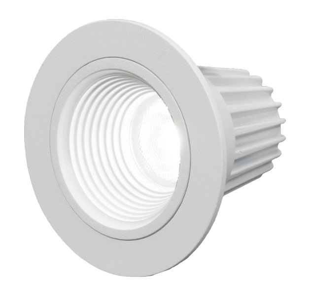 Ensemble d'éclairage encastré 3,13 "Remodel IC LED, Blanc