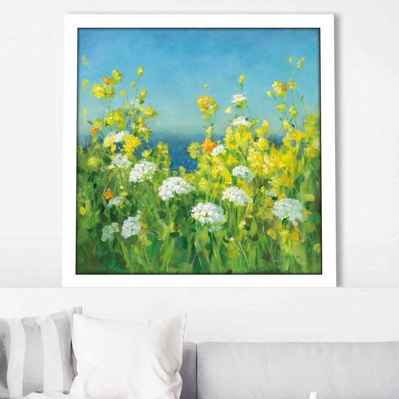 Golden Hour - Peinture, Cadre blanc, H 37,5 po x l 37,5 po x P 1 po