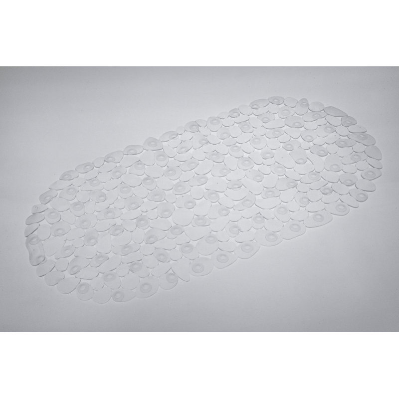 Rubber Non-Slip Bath Mat, Clear