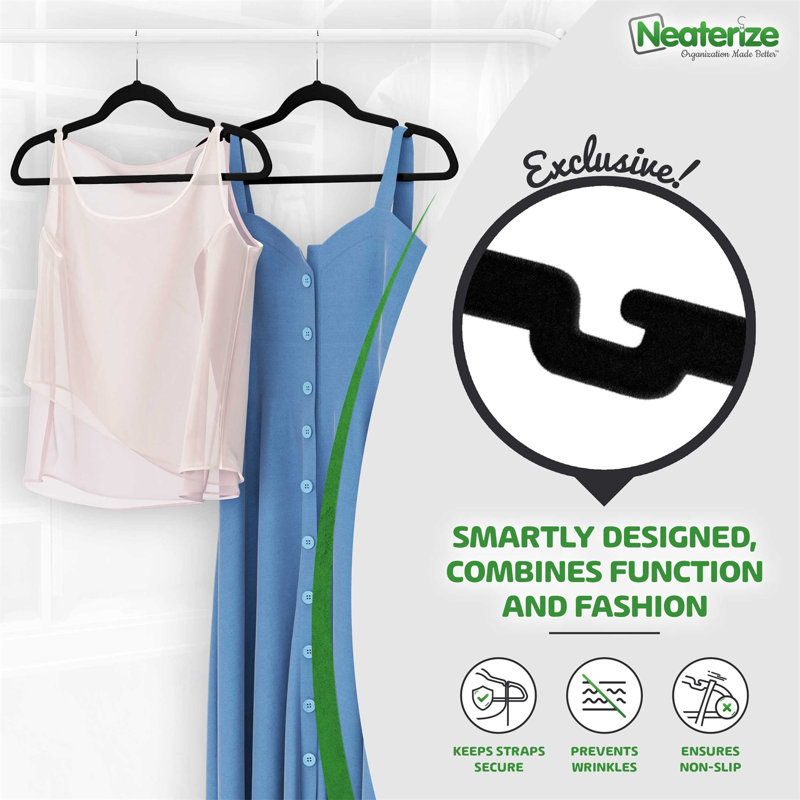Velvet Non-Slip Accessories Hanger for Dress/Shirt/Sweater and Suit/Coat