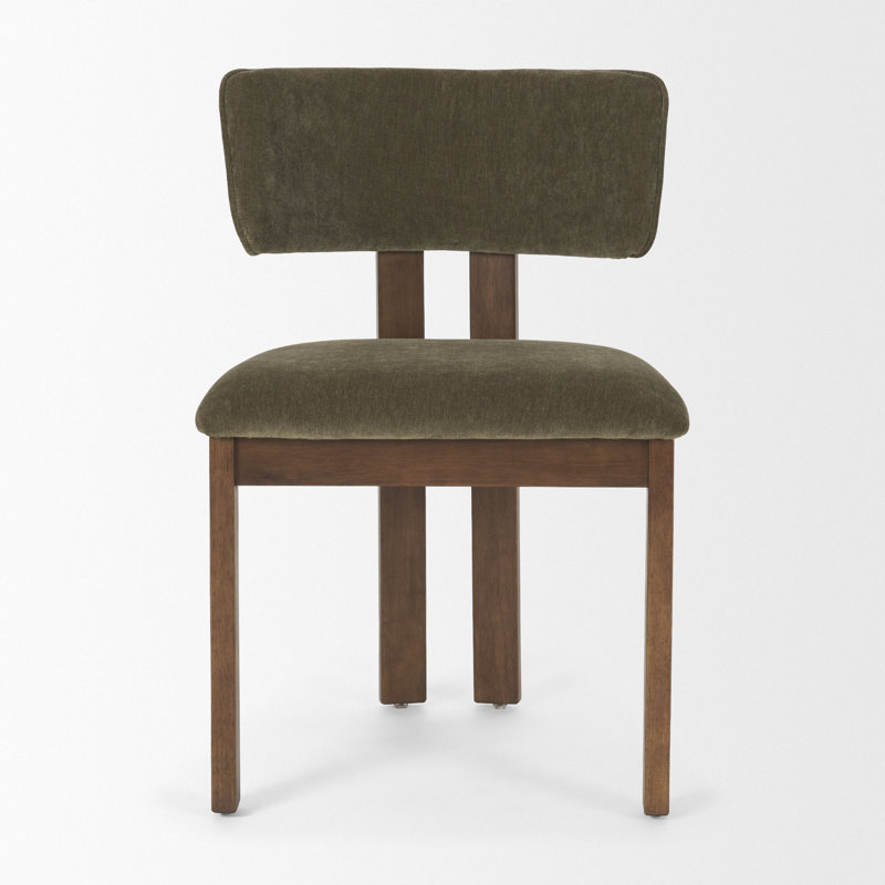 Chaise d'appoint Zira Soho, Olive, Dark Brown
