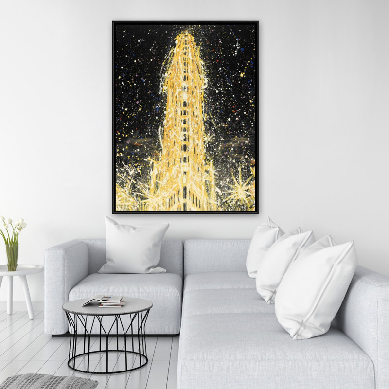 Abstract Flatiron Building Print On Canvas