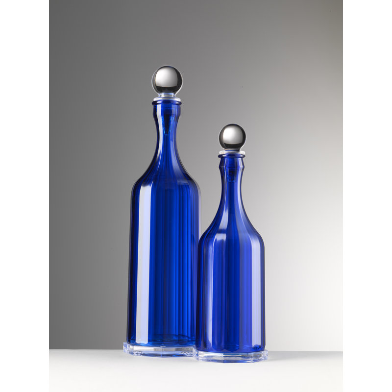 Carafe à whisky Bona Sm, H 11,25 po x l 3,35 po x P 3,35 po, Bleu