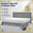Adler Upholstered Platform Bed with Diamond-Stitched Wingback Headboard-886738474