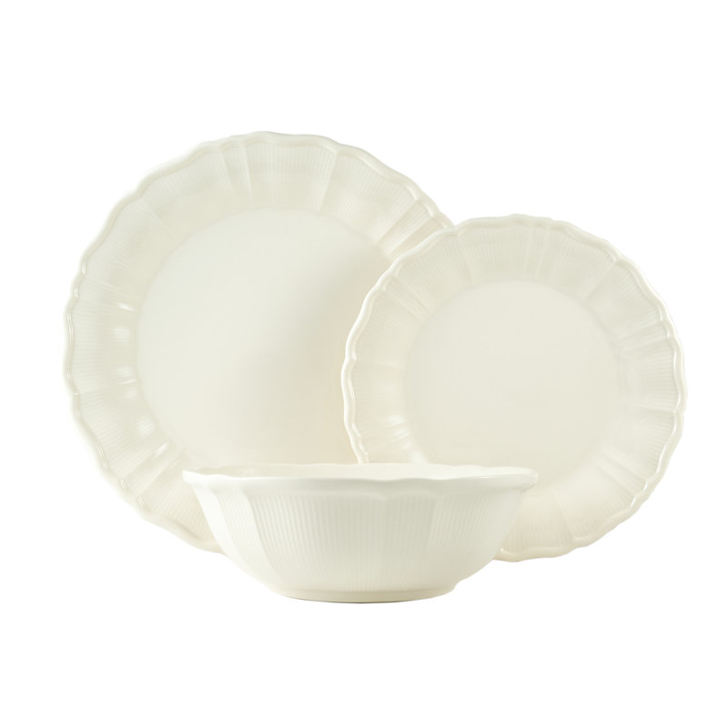Red Vanilla 12 Piece Dinnerware Set, Service for 4