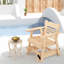 Chaise berçante d'extérieur en bois massif Alistar