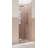 Halo 34.75 in. x 78 in. Frameless Glass Hinge Shower Door-110296460