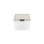 Wham Clip 10.5L Rectangular Plastic Storage Boxes with Secure Clip Lock Lids. L:39 x W:24 x H:15.5cm Clear/Stone/Slate Grey-1941650325