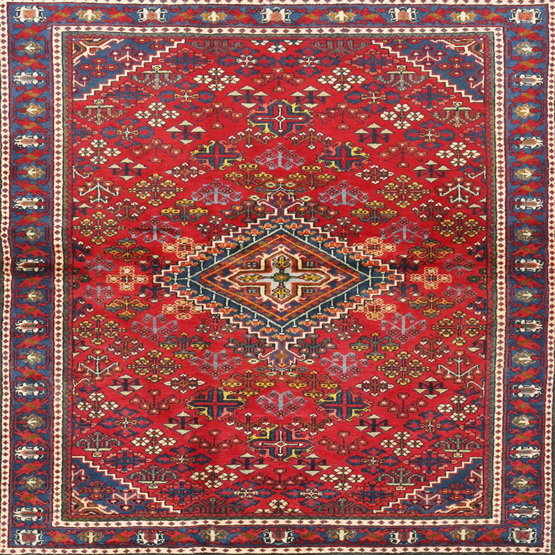 Southwestern Indoor Rug, Square 4'