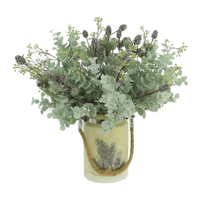 Eucalyptus And Pinecone Pick Holiday Arrangement