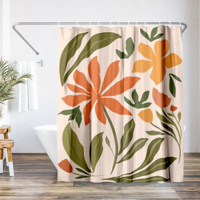 Rideau de douche Botanical A Warm Day par Lunette par Parul