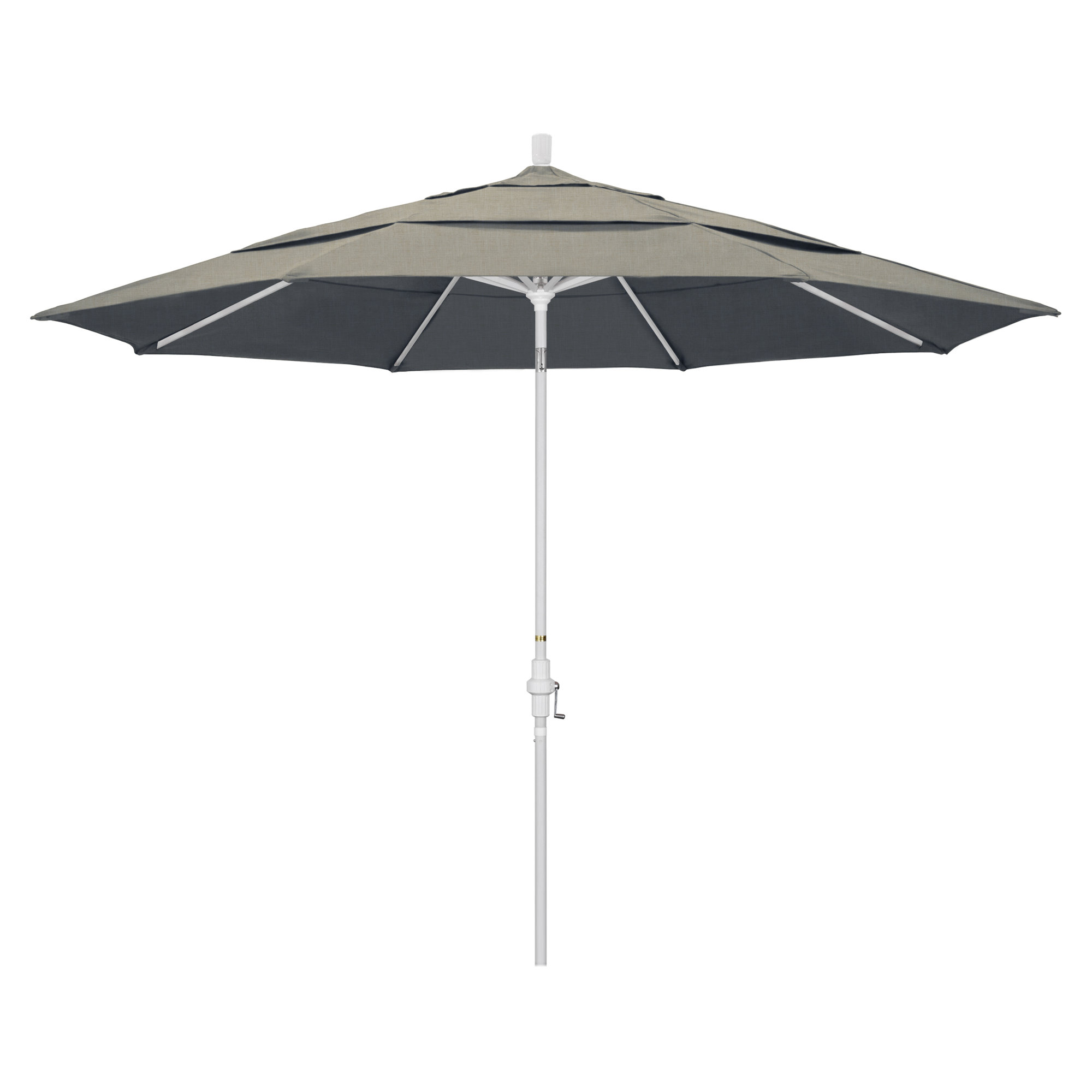 Broadmeade 132'' Sunbrella® Outdoor Umbrella, Spectrum Dove Sunbrella® Plainweave