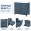 Meuble-lavabo sur pied 36 po avec lavabo en céramique et cadre en bois massif 36 po-324307043-324307046
