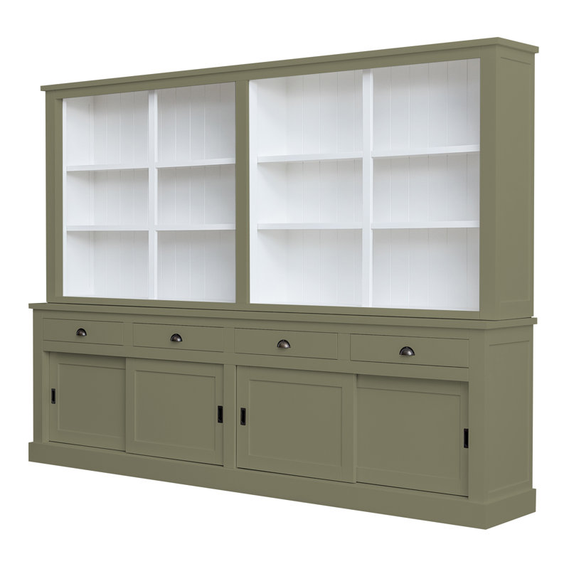 Byers Display Cabinet, Olive/Grey