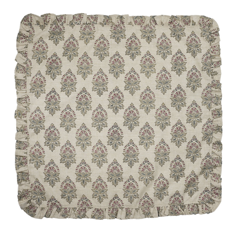 Ensemble de 10 serviettes décoratives à volants 18 po x 18 po Fab divine Samraat