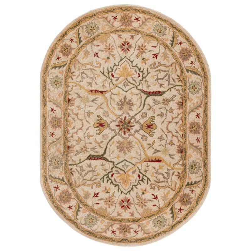 Dunbar Hand Tufted Wool Oriental Rug, Oval 7'6" x 9'6" 