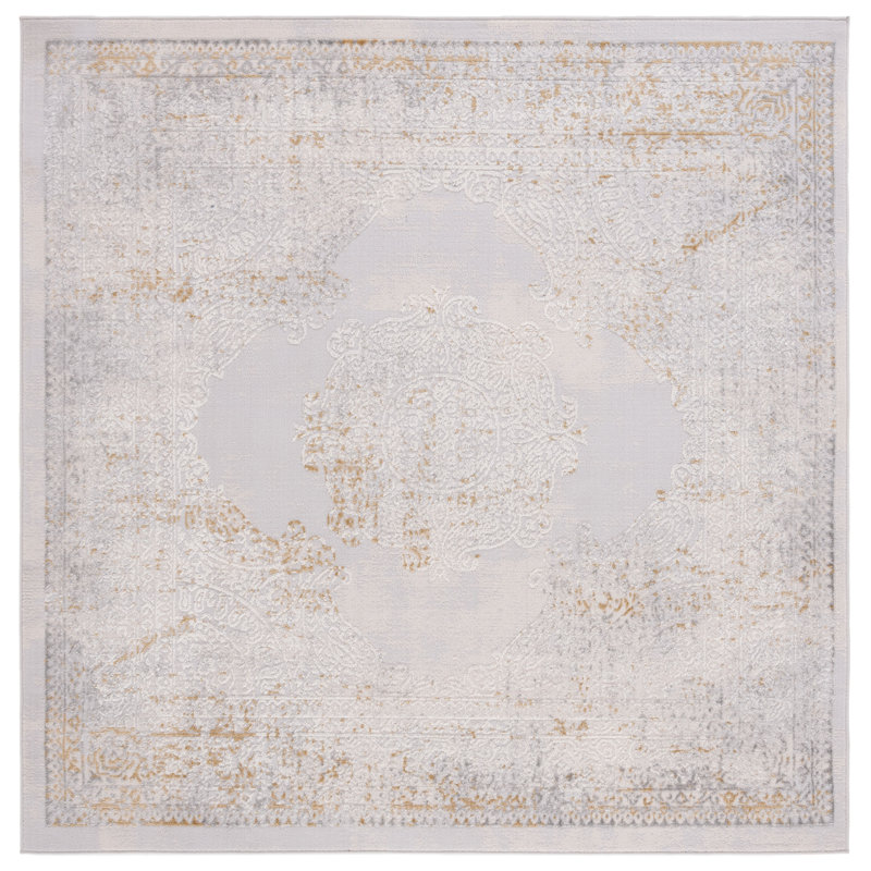 Palma Performance Oriental Rug, Square 6'7"