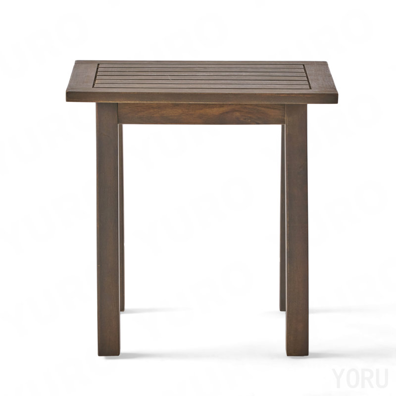 Table de bout, 19.25" H x 15" W x 19" D, Gray, Solid + Manufactured Wood