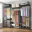 Supports spacieux pour vêtements et vêtements, rangement de maison moderne réglable en métal
