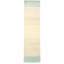 Tapis de la laine crème/bleu ciel 2 pi 6 po x 10 pi 3 po one-of-kind-noué la 2010 Adrielys