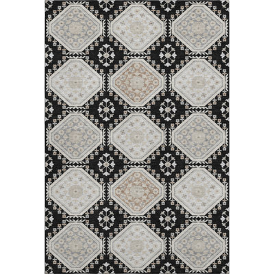 Premium Machine Washable Sykora AMF1442 Formal Rug