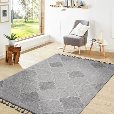 Tapis treillis gris 8X10